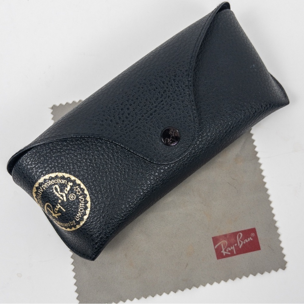 Ray-Ban Black Leather Eyeglass Case